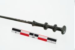 Etikett zu Bronzekugelkopfnadel (NHMW-PRAE-073851)